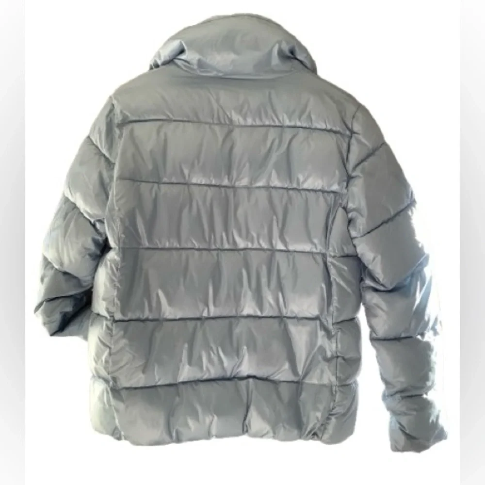 Joe Fresh, baby blue women’s puffer jacket, winter coat. Sz Med. - Picture 4 of 12